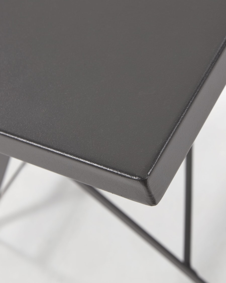 Table rectangulaire Beryl 110 x 70 cm graphite mat