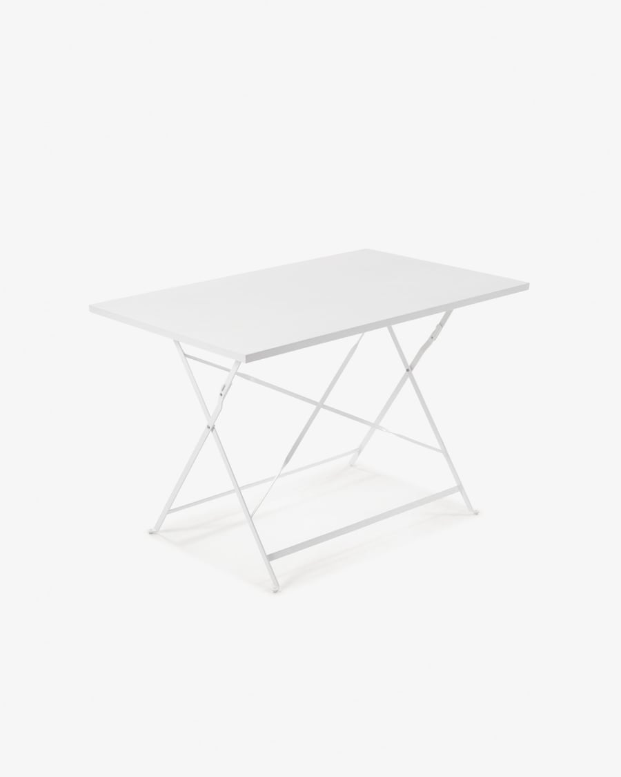 Rectangular matte white Beryl table 110 x 70 cm