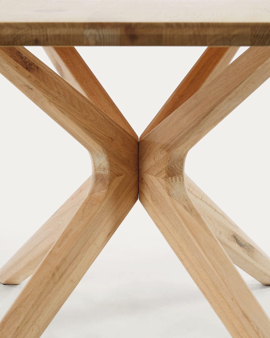 Armande oak veneer table with white wash finish 200 x 100 cm