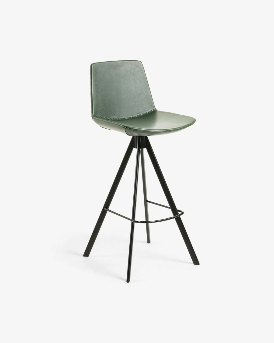 Green Zeva barstool height 65 cm