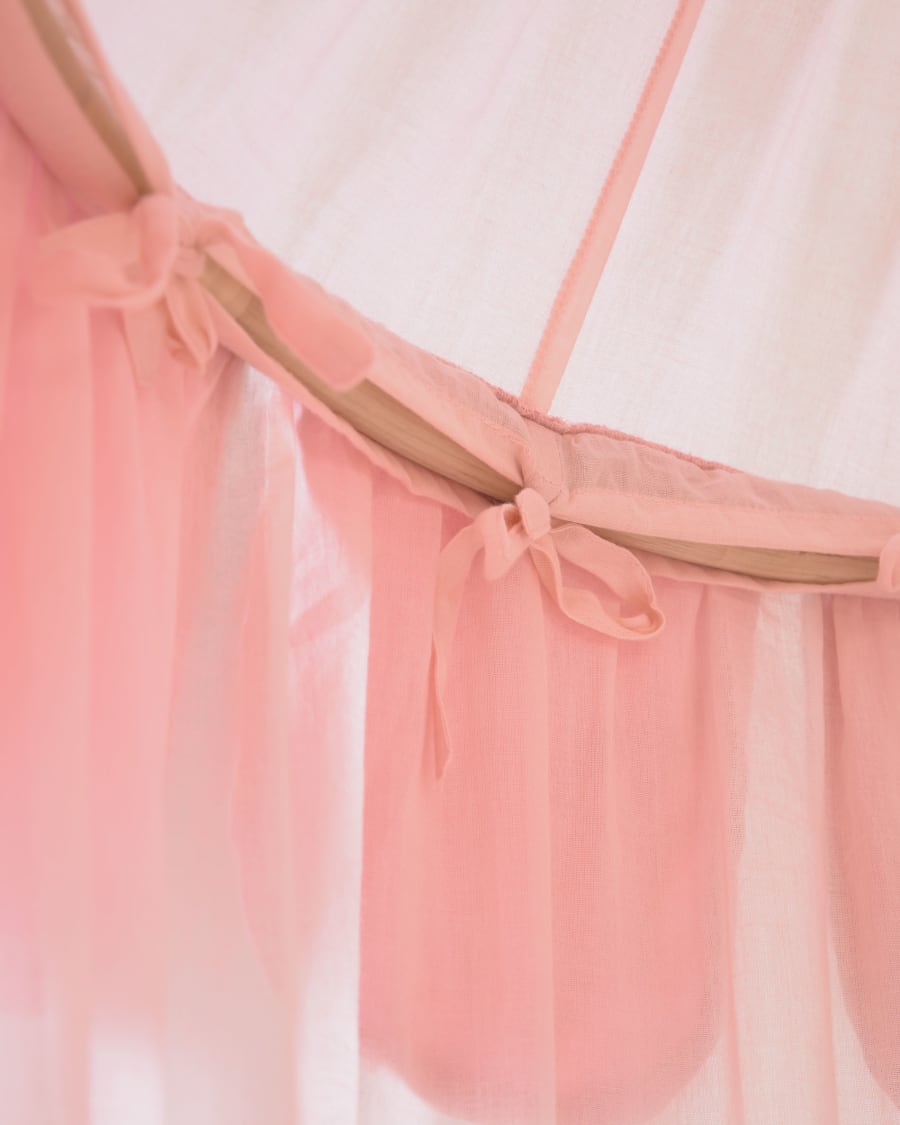 Carelene 100% cotton canopy for kids in pink