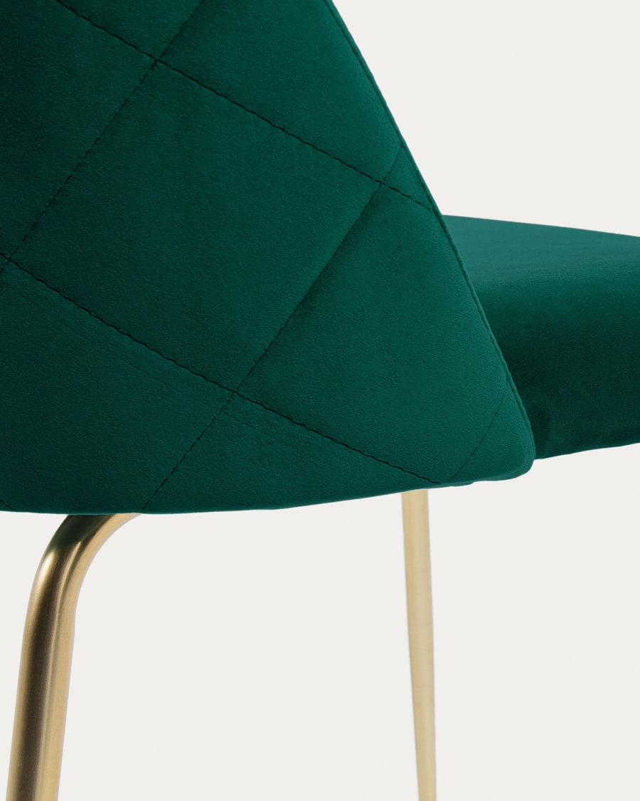 Green velvet Ivonne chair