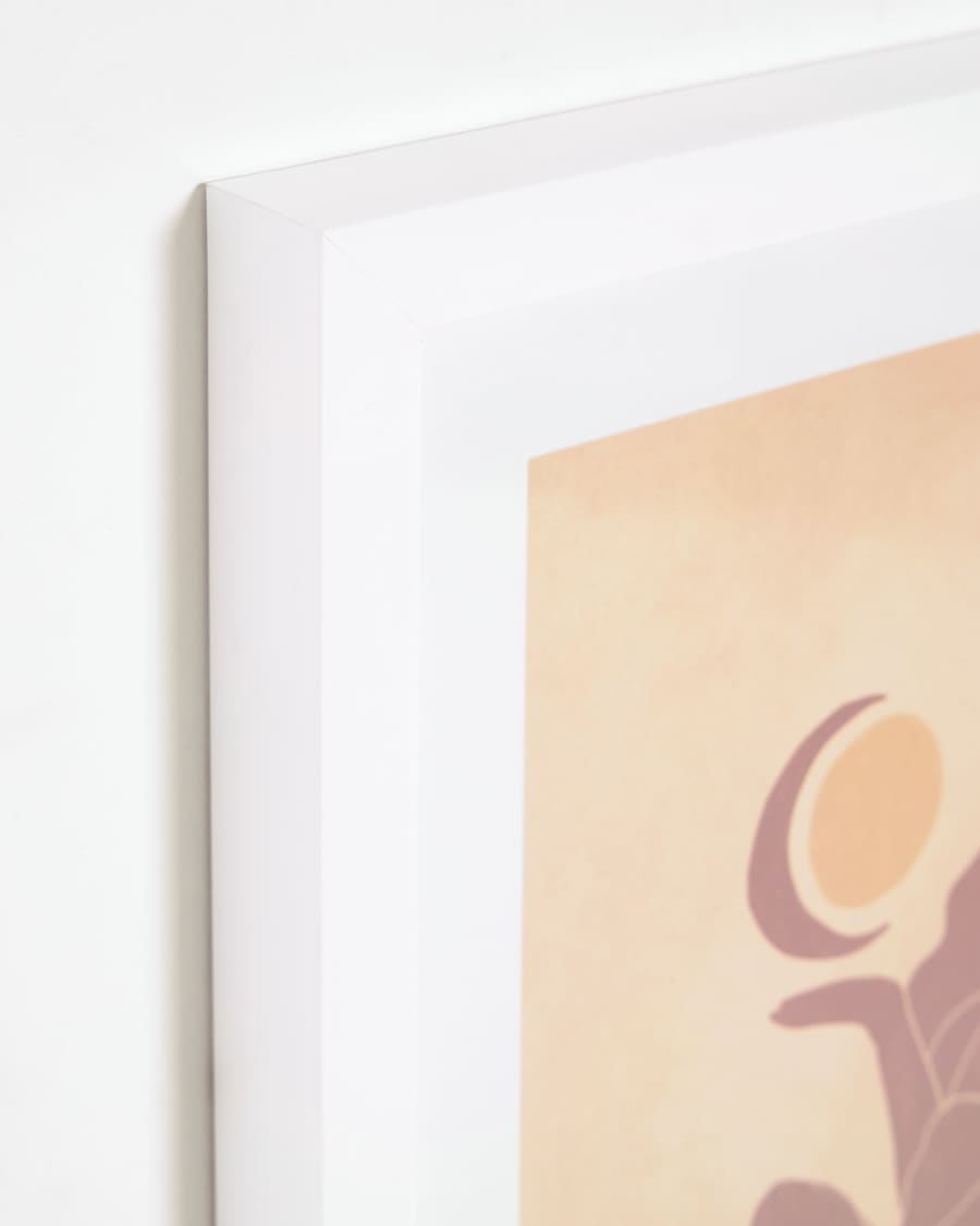 Πίνακας Zinerva, γυναίκα, ήλιος και φεγγάρι πολύχρωμος, 30 x 40 εκ