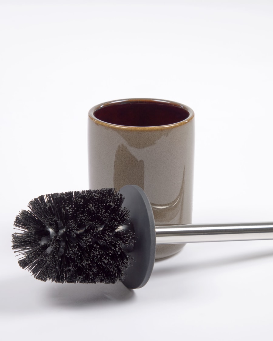 Berdolina brown ceramic toilet brush