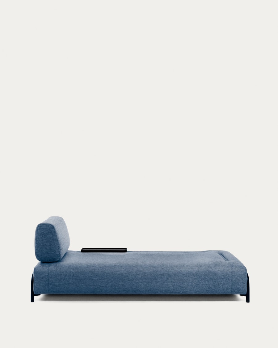 Compo 3-seater sofa in blue with small tray 232 cm