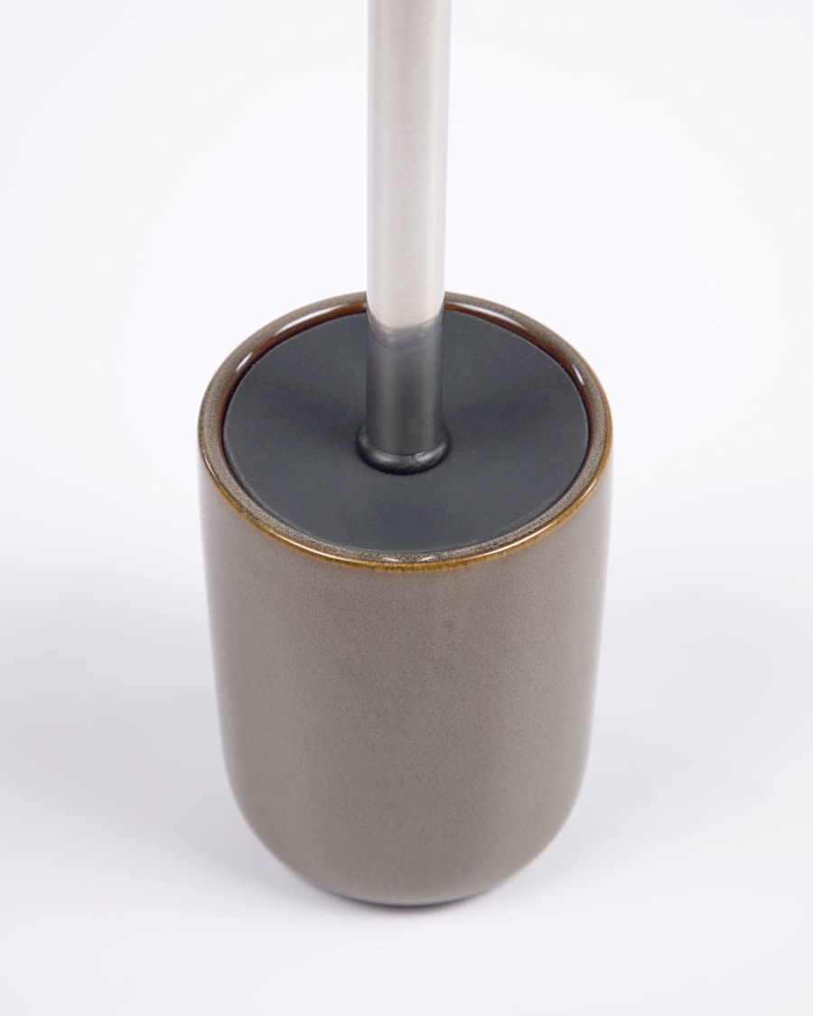Berdolina brown ceramic toilet brush