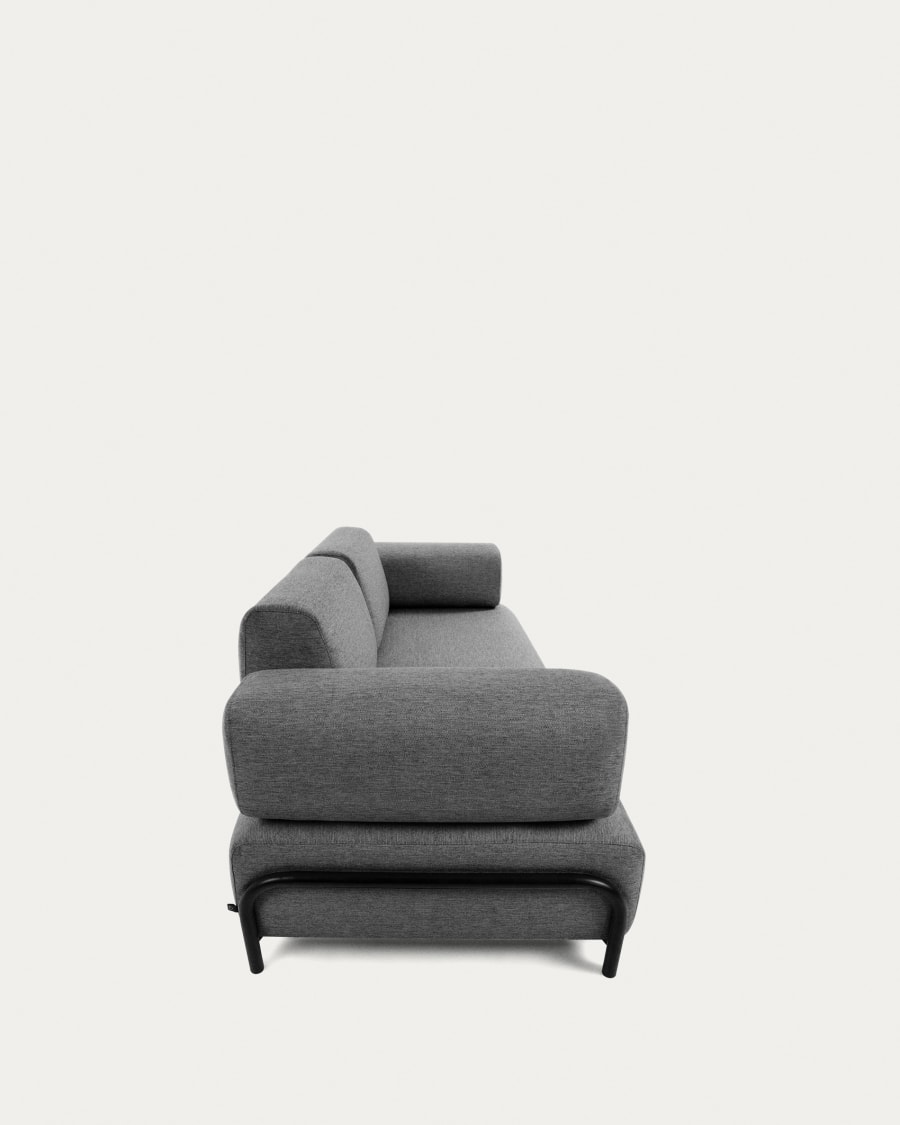 Compo 3 seater sofa in dark grey, 232 cm