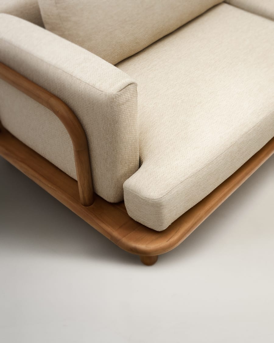 Turqueta 3-seater sofa made from solid teak wood 230 cm FSC 100%