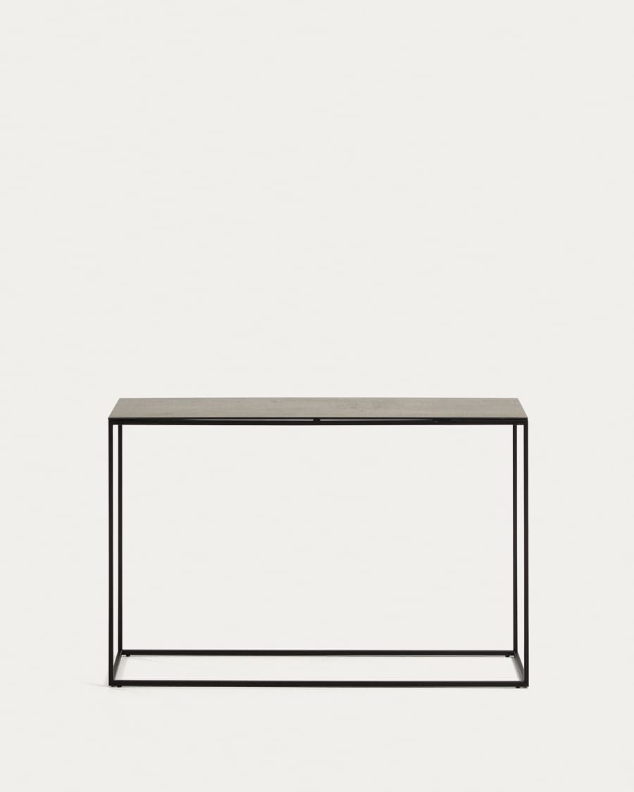 Rewena console table with porcelain top and steel structure, 110 x 75 cm
