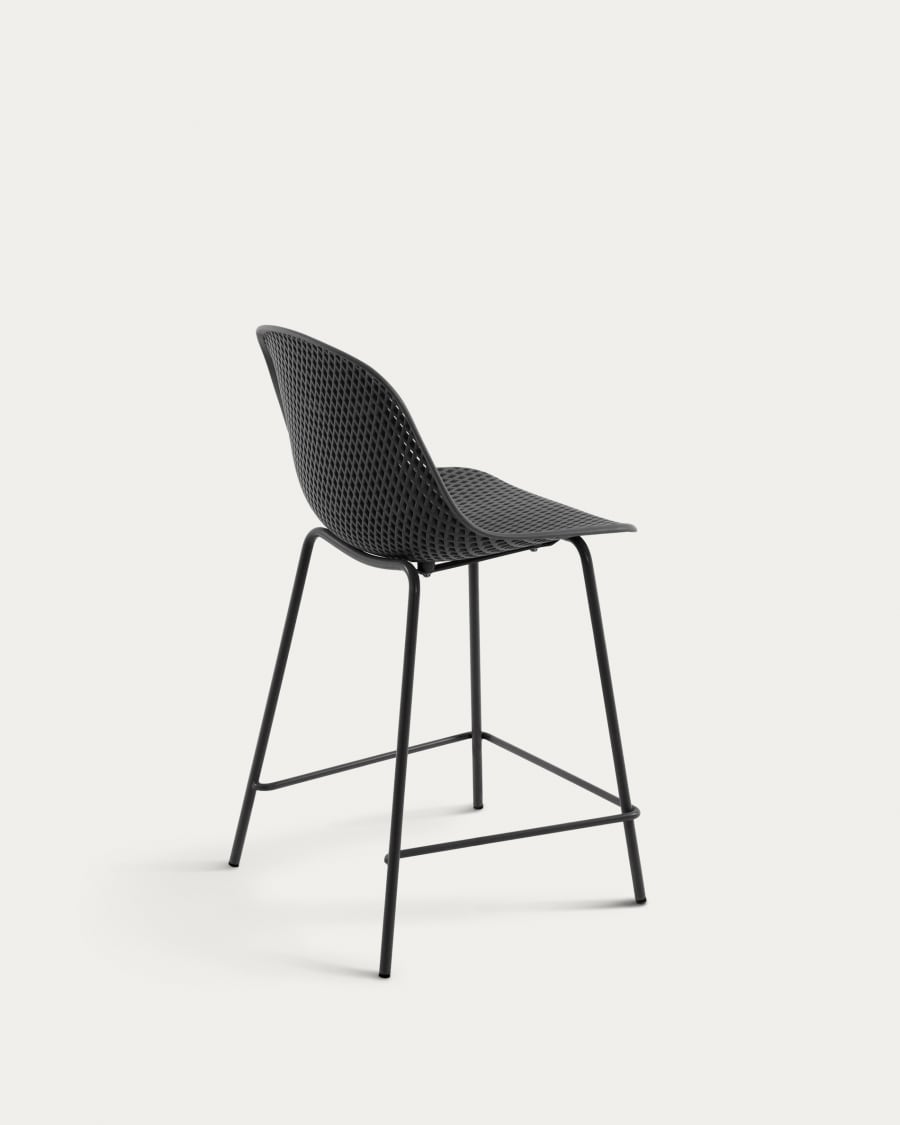 Quinby outdoor stool in grey, height 65 cm