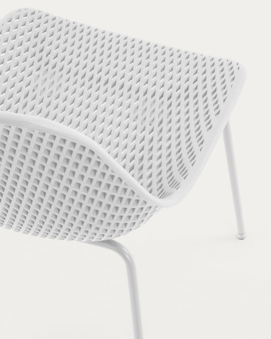 Quinby outdoor dining chair in white