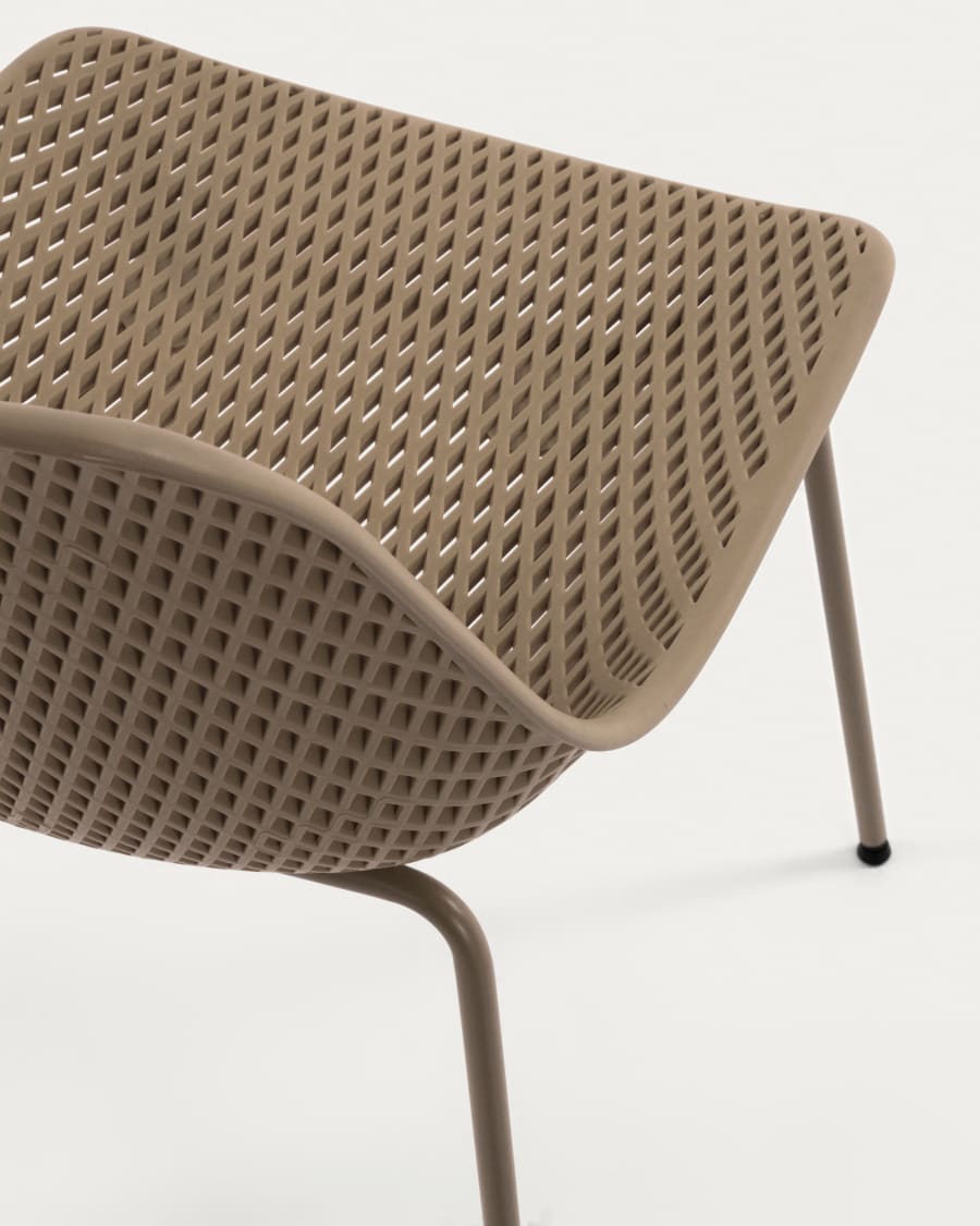 Quinby outdoor dining chair in beige