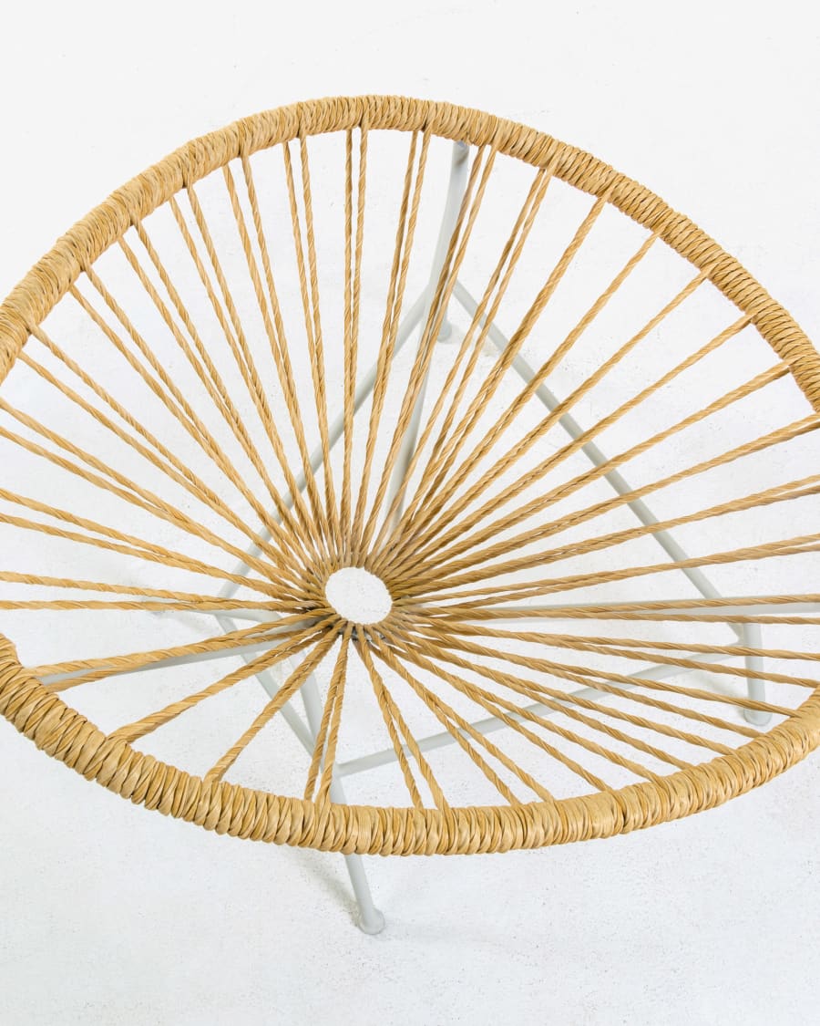 Samantha synthetic rattan in a natural colour