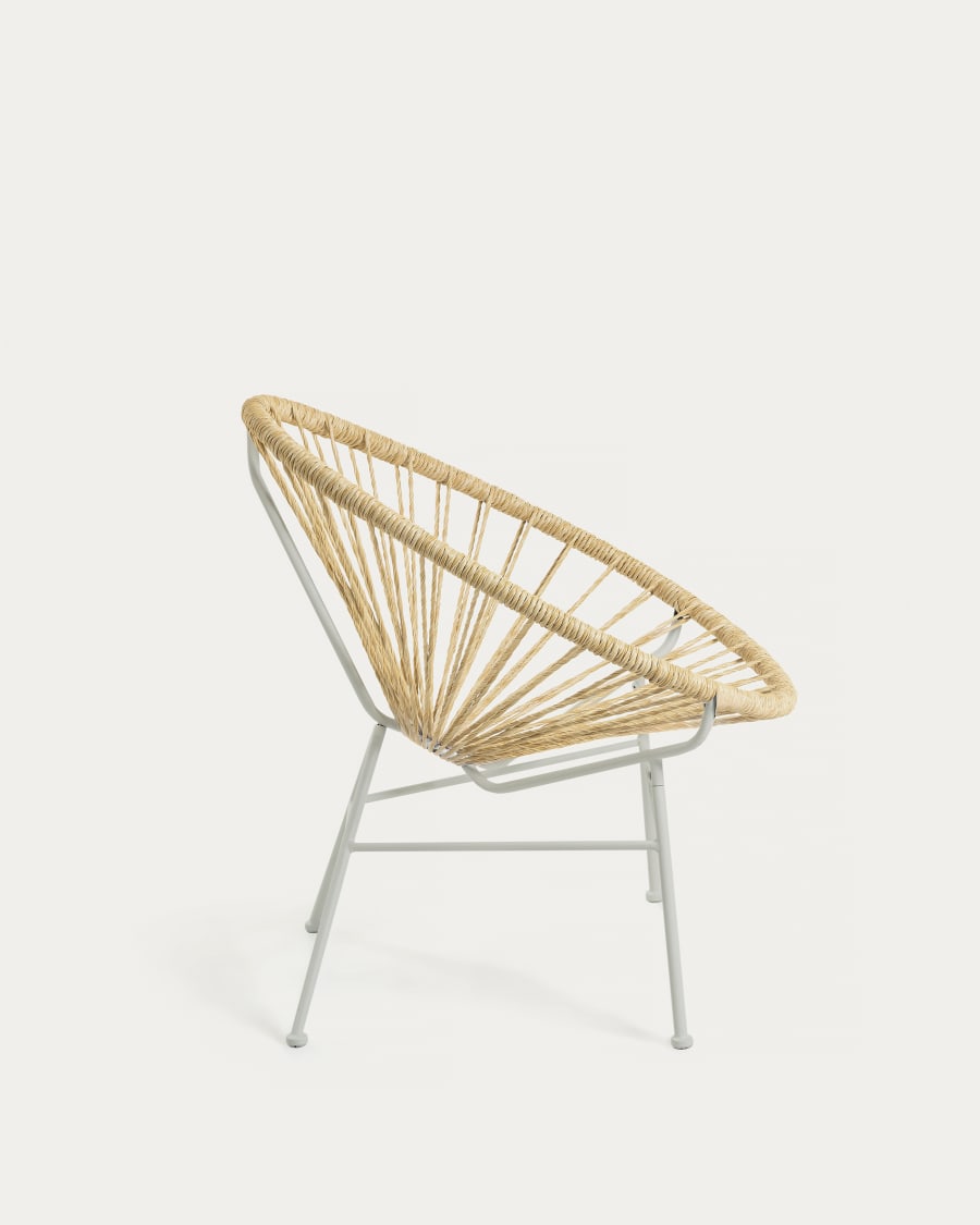 Samantha synthetic rattan in a natural colour