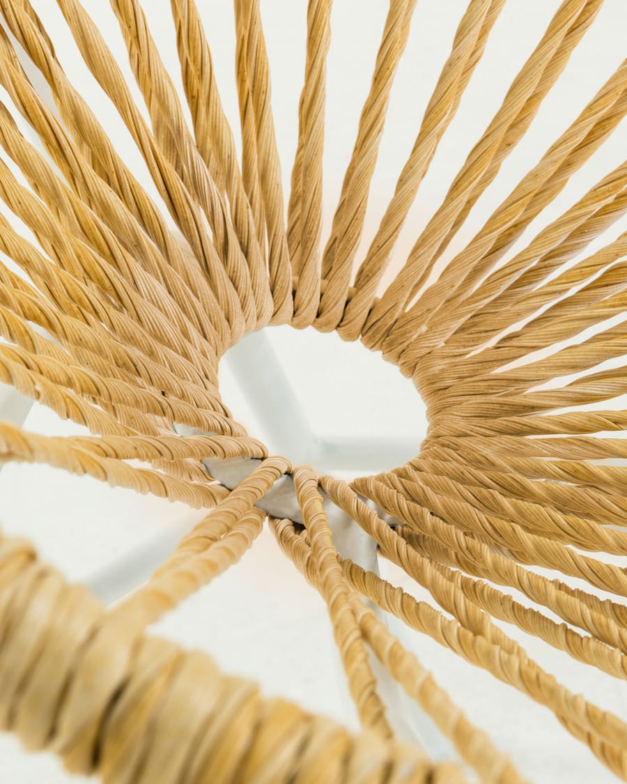 Samantha synthetic rattan in a natural colour