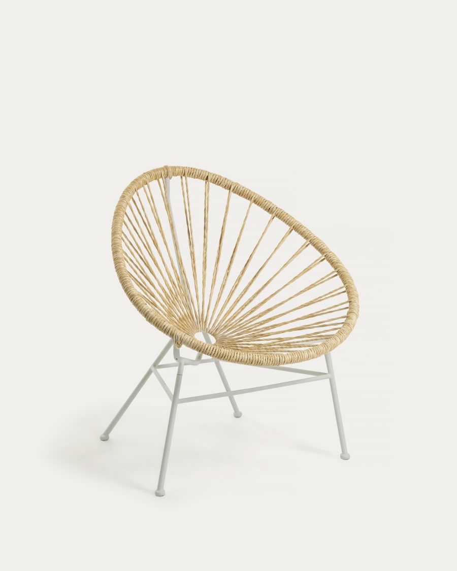 Samantha synthetic rattan in a natural colour