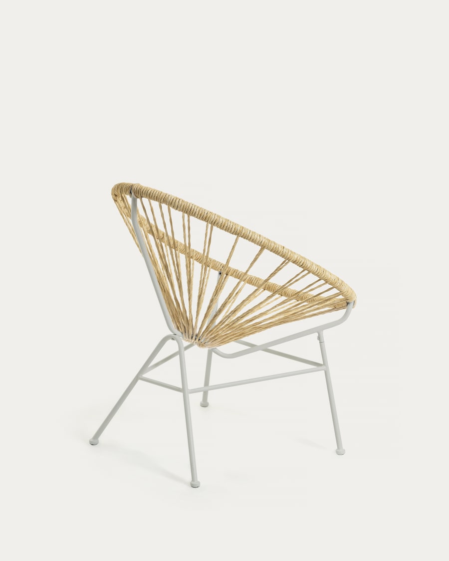 Samantha synthetic rattan in a natural colour