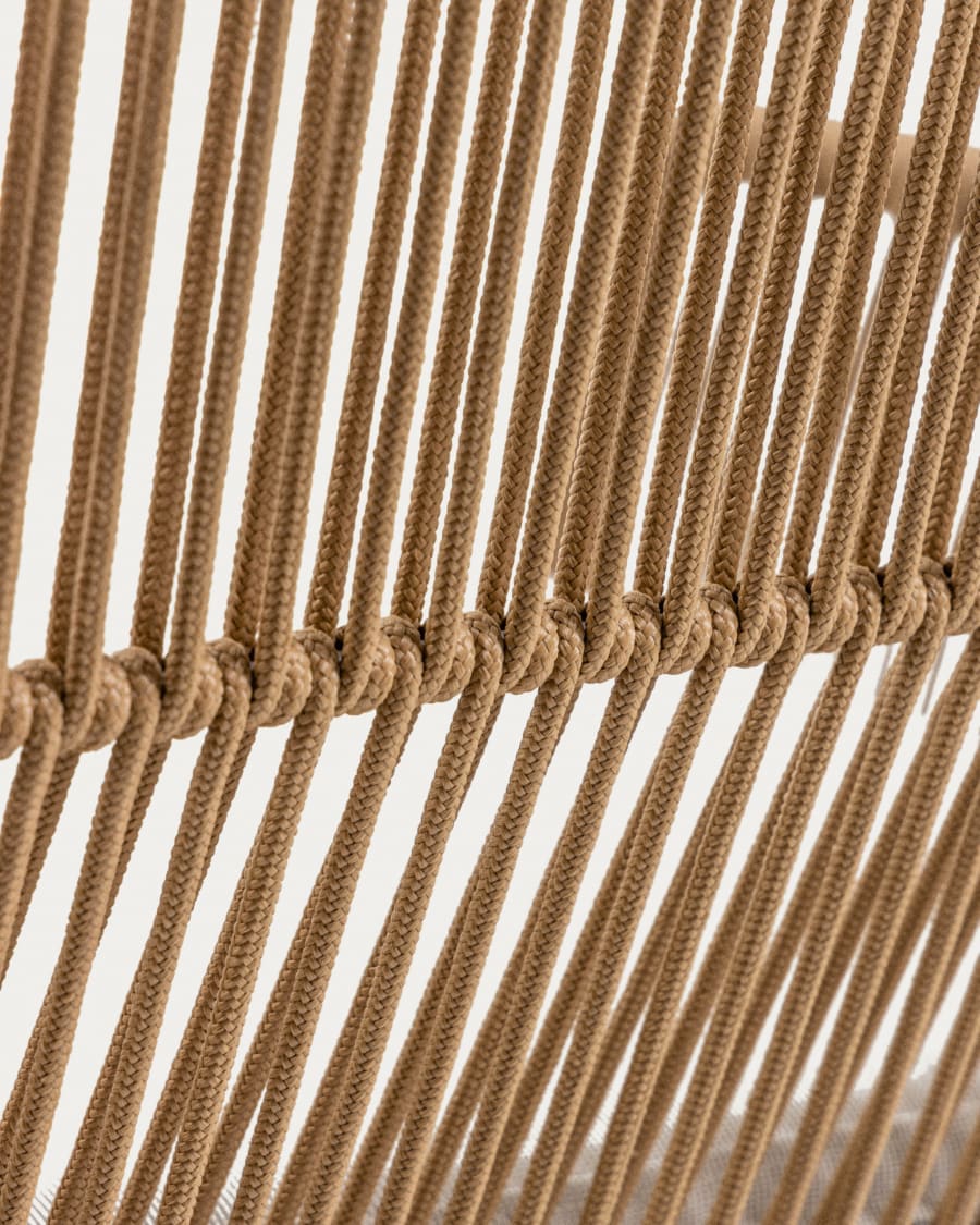 Samanta stackable armchair in beige cord