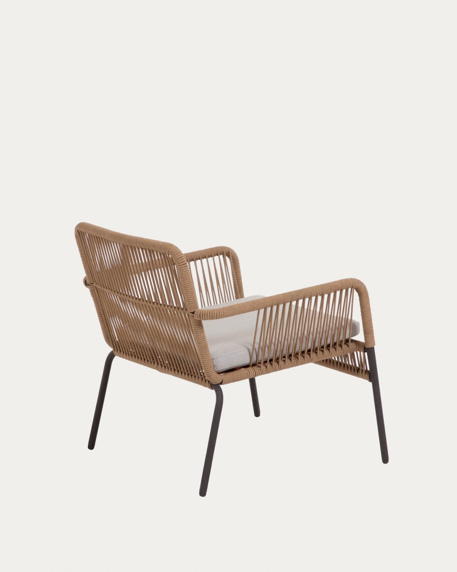 Samanta stackable armchair in beige cord