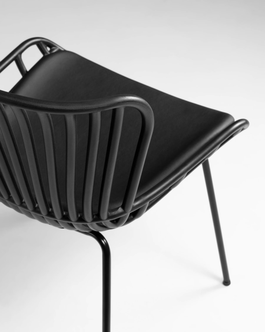 Surpik outdoor chair in black