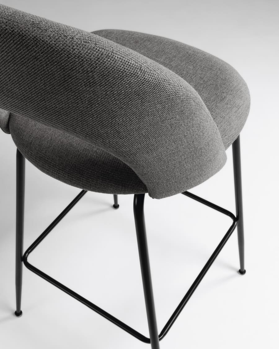 Mahalia dark grey stool height 63 cm FSC 100%