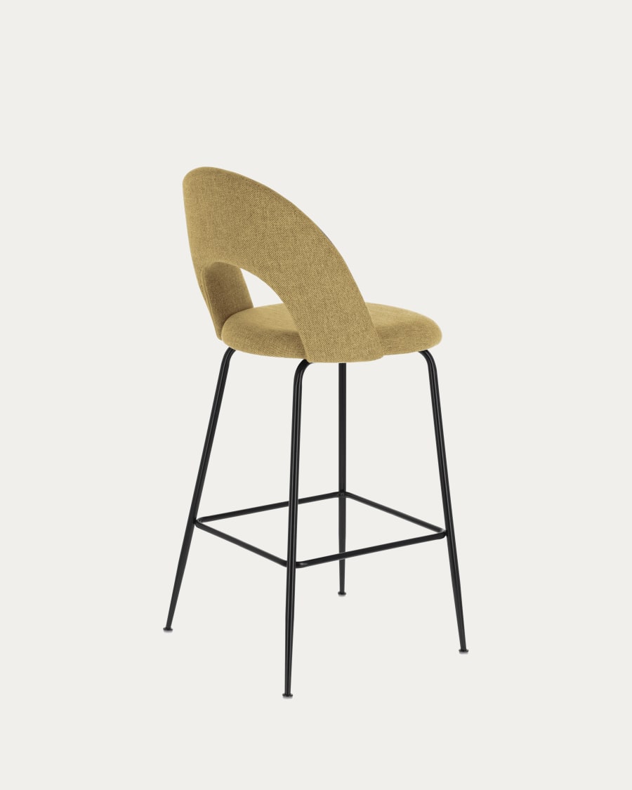 Mahalia mustard-yellow stool height 63 cm FSC 100%