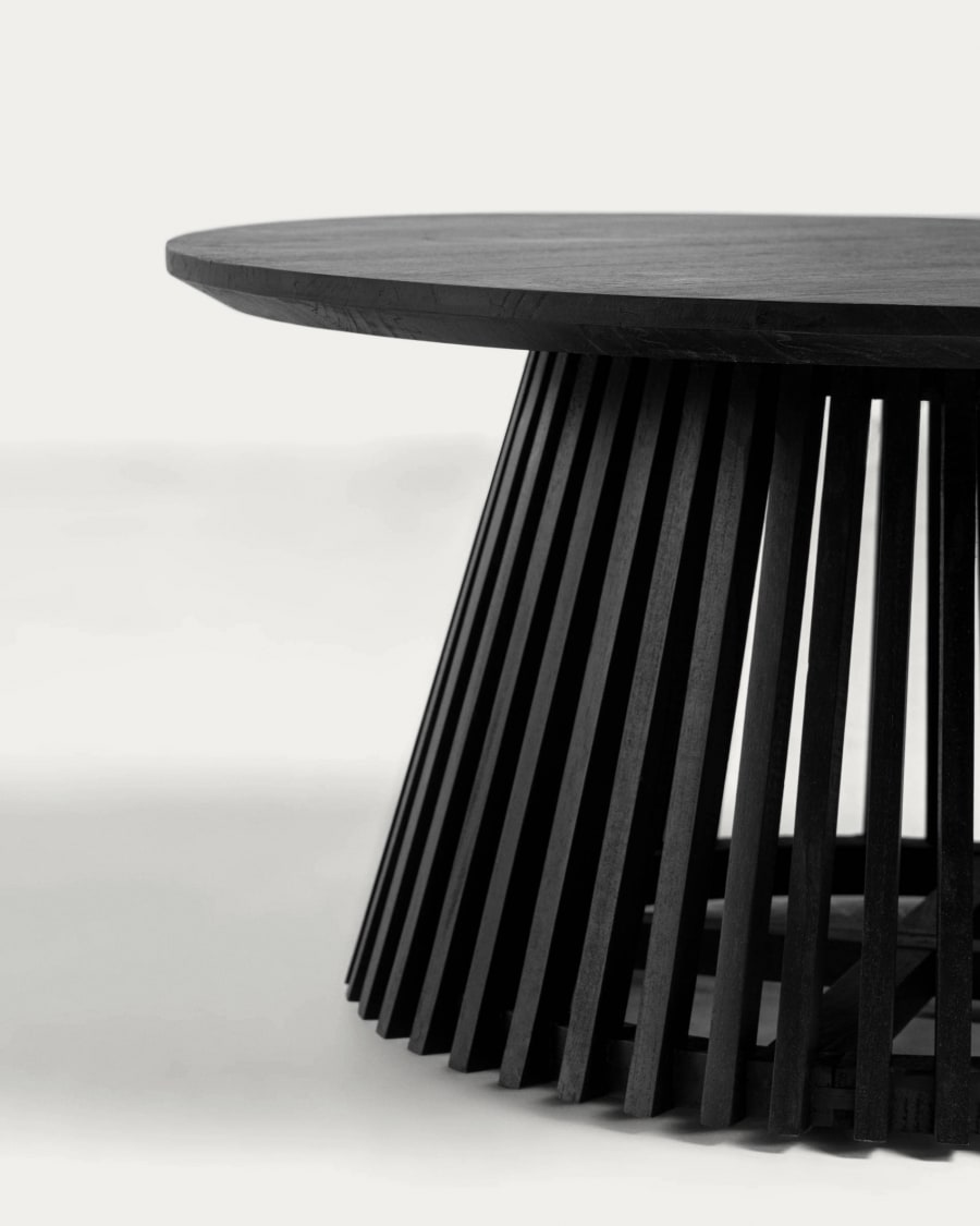 Jeanette Ø 80 cm black coffee table