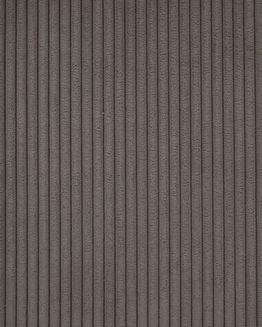 Suanne chair in grey wide seam corduroy with steel legs with black finish