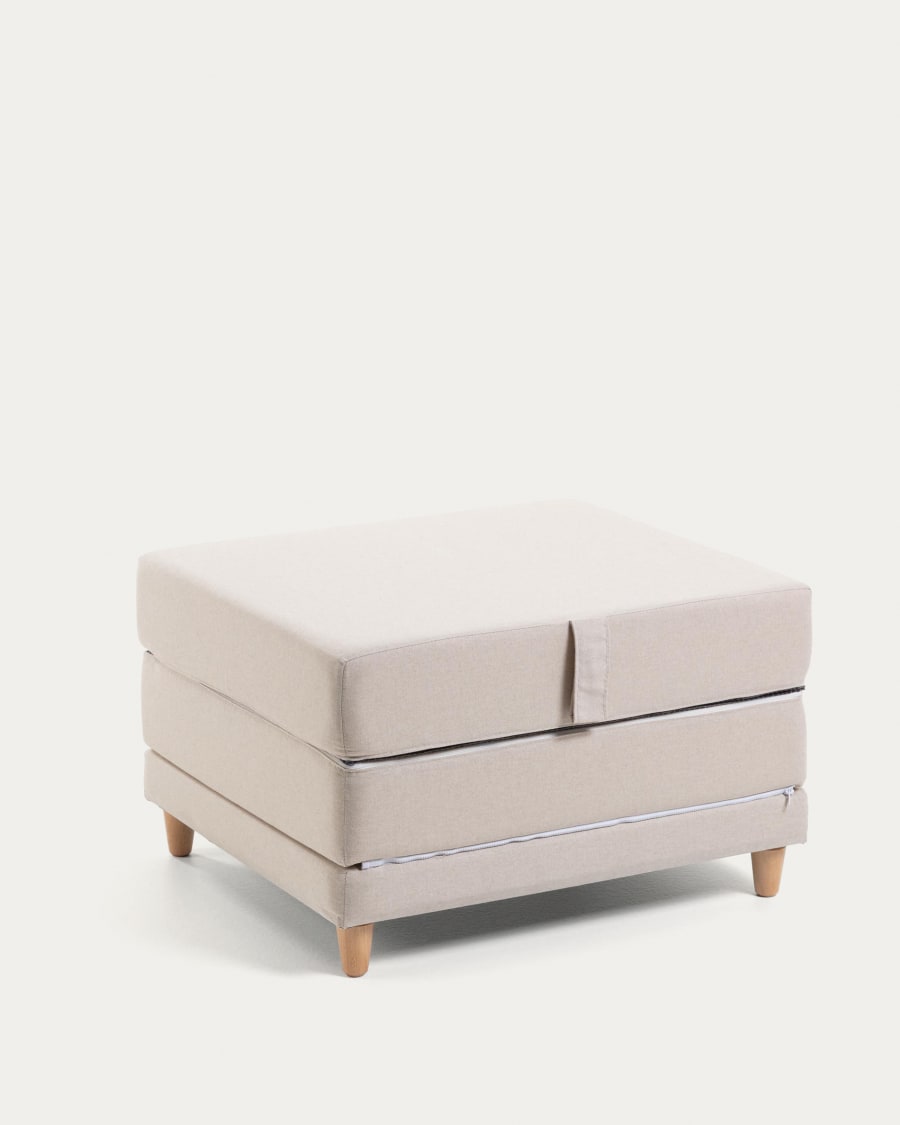 Beige Lizzie pouf 70 x 60 (180) cm