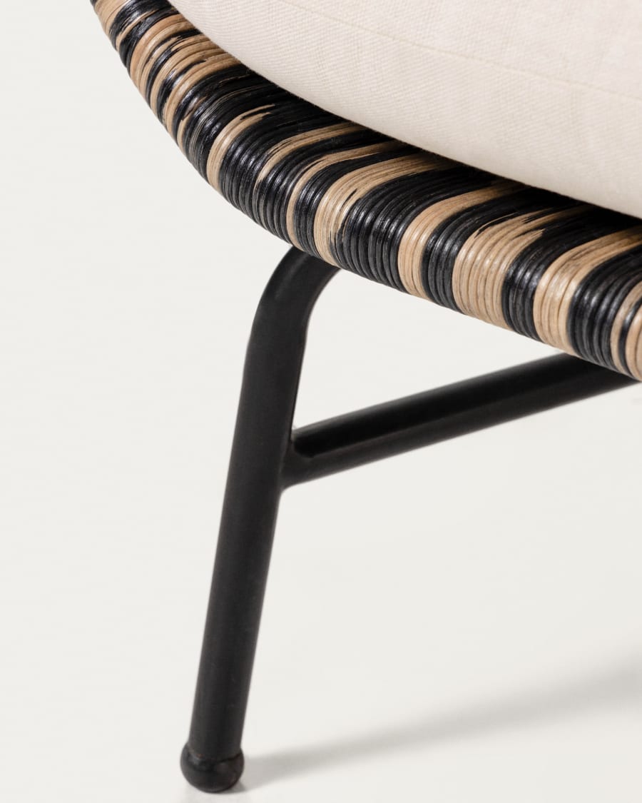 Lin 2 seater rattan sofa, 153 cm