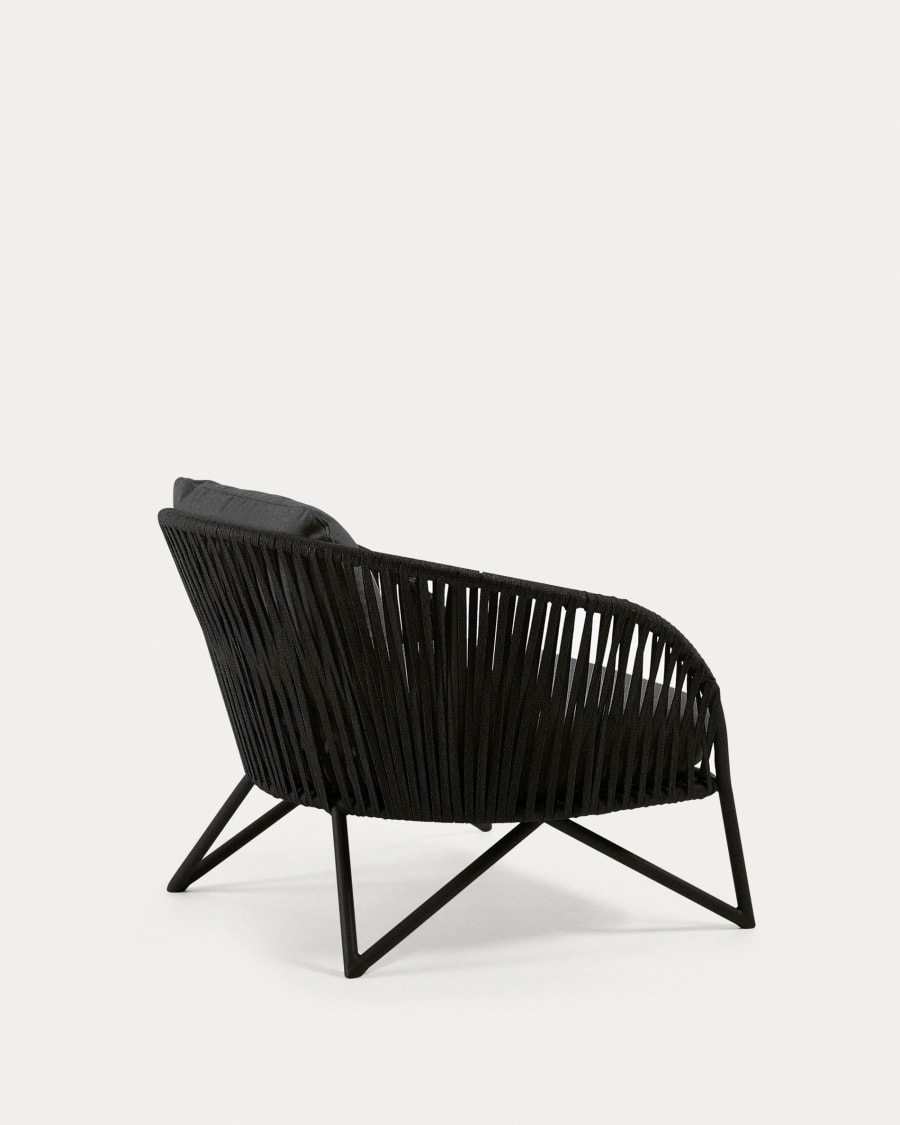 Branzie armchair in black cord