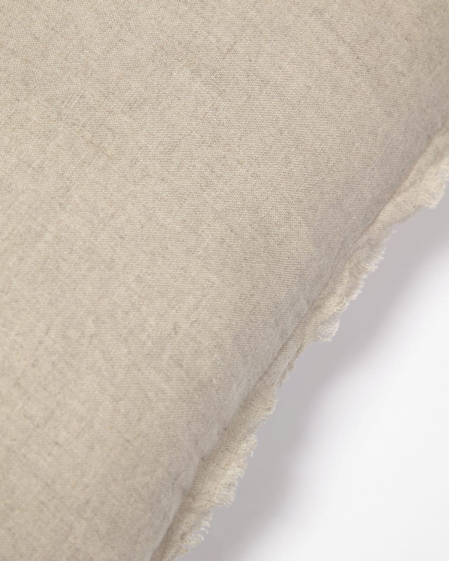 Draupadi cushion cover 100% linen in beige 30 x 50 cm