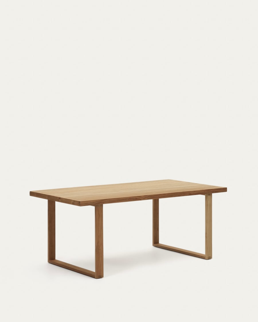 Canadell 100% outdoor solid recycled teak table, 180 x 90 cm