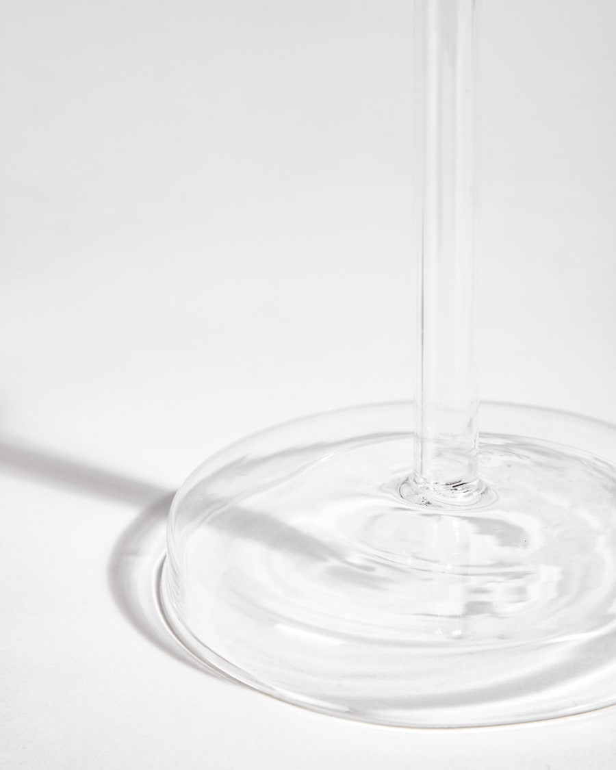 Zulma kleiner Kerzenhalter aus transparentem Glas