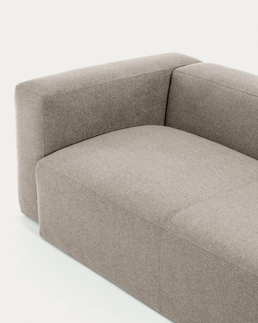 Blok 5 seater corner sofa in beige, 320 x 290 cm / 290 x 320 cm