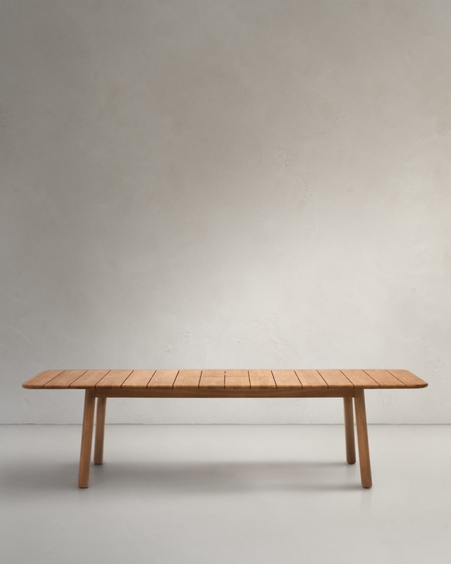 Turqueta extendable table made from solid teak wood, 220 (294) x 100 cm, FSC 100%