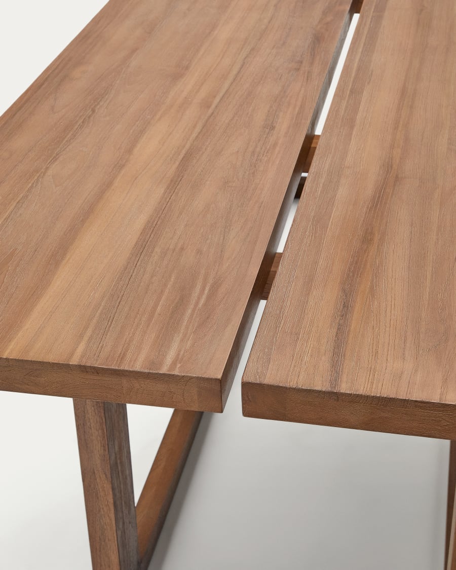 Sashi table made in solid teak wood 220 x 100 cm