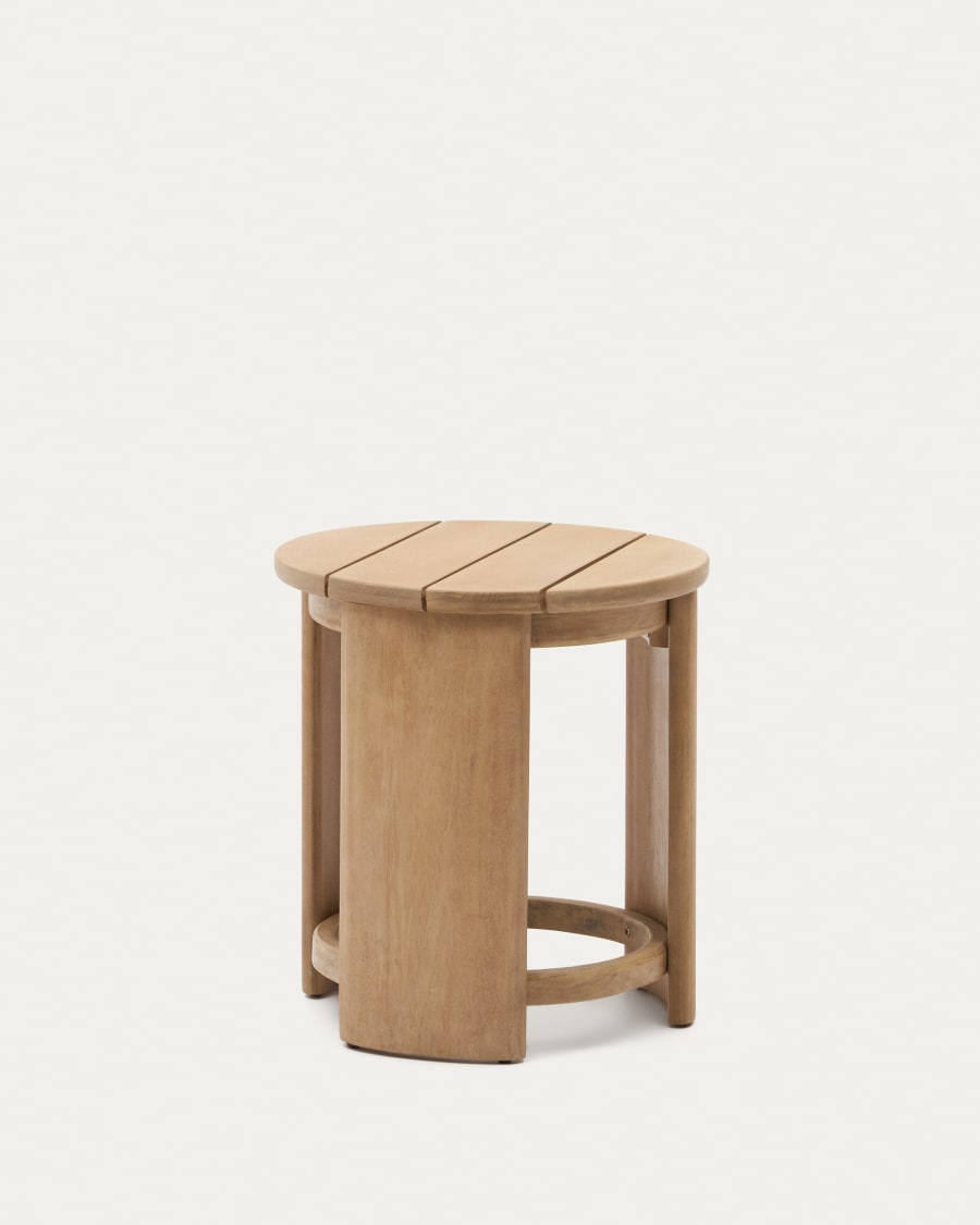 Xoriguer side table made in solid eucalyptus wood Ø56 cm FSC 100%
