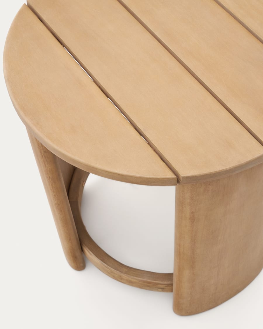Xoriguer side table made in solid eucalyptus wood Ø56 cm FSC 100%