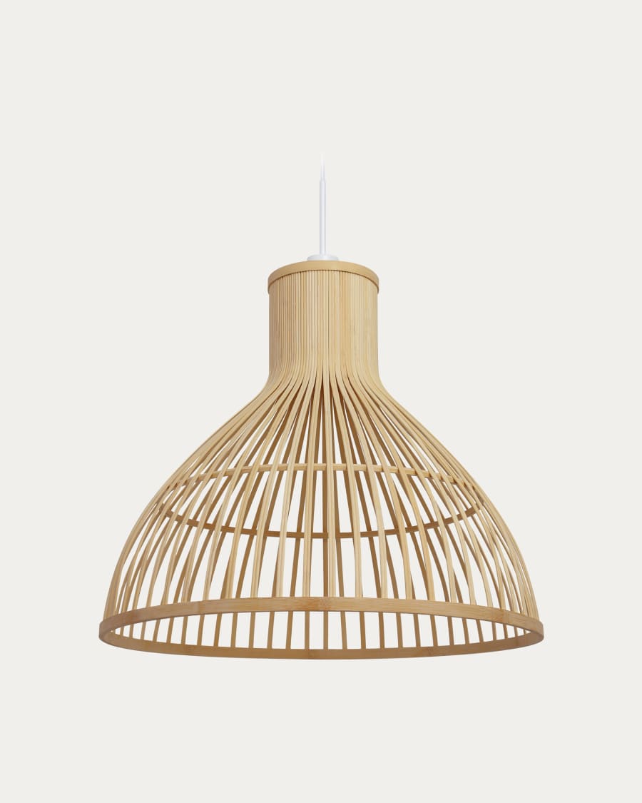 Nathaya bamboo ceiling lampshade with a natural finish, Ø 60 cm