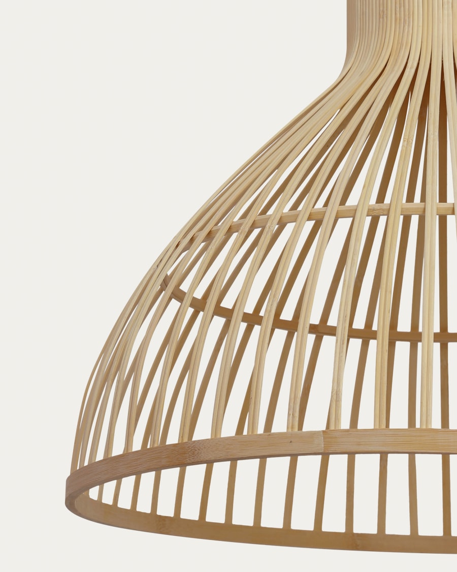 Nathaya bamboo ceiling lampshade with a natural finish, Ø 60 cm