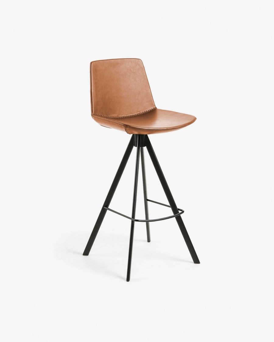 Brown Zeva barstool height 65 cm