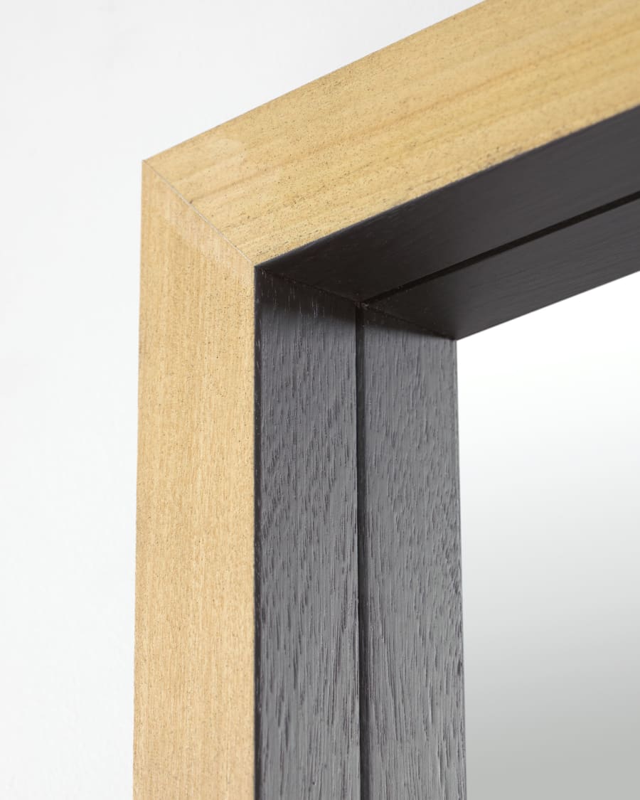 Enzo mirror black 48 x 148 cm