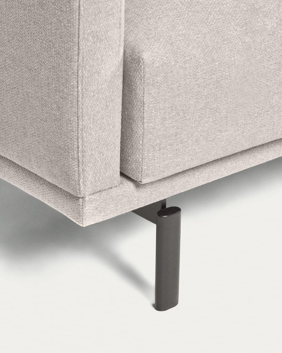 Galene 3 seater sofa with right-hand chaise longue in beige, 194 cm FSC Mix Credit