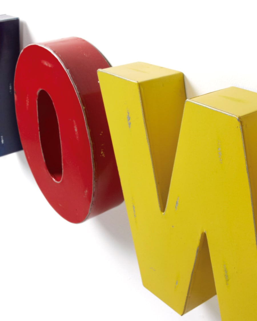 Wow set of 3 decorative letters