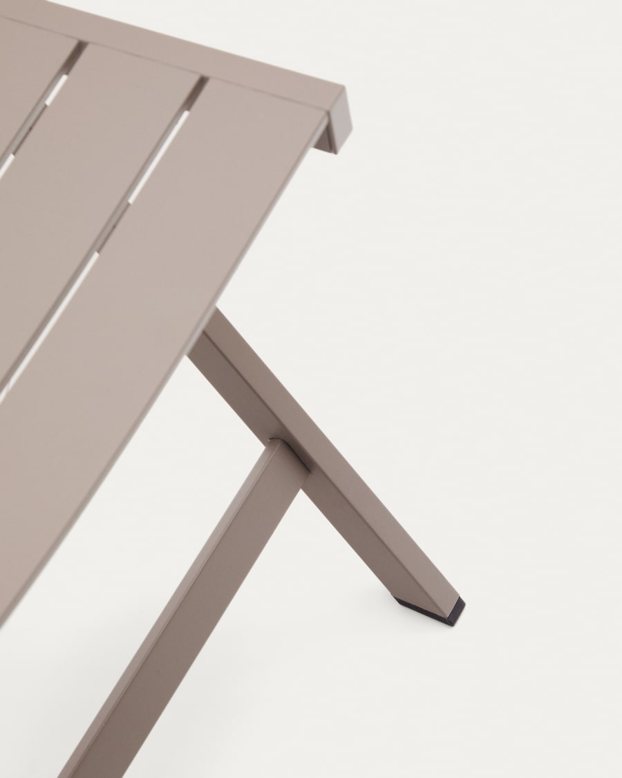 Folding Outdoor Chair Torreta made of Aluminum with matt brown finish