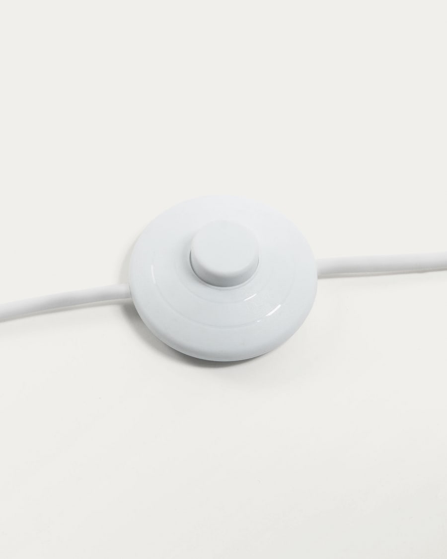 Juhe floor lamp in in ash wood veneer, steel and white marble UK adapter