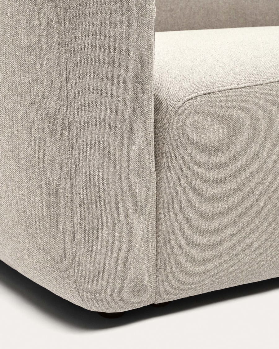 Neom 3 seater modular sofa, right/left chaise longue in beige, 263 cm FSC Mix Credit