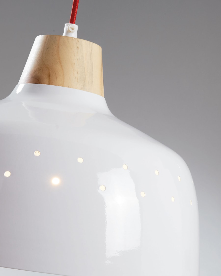 Lampada a sospensione Bits bianco