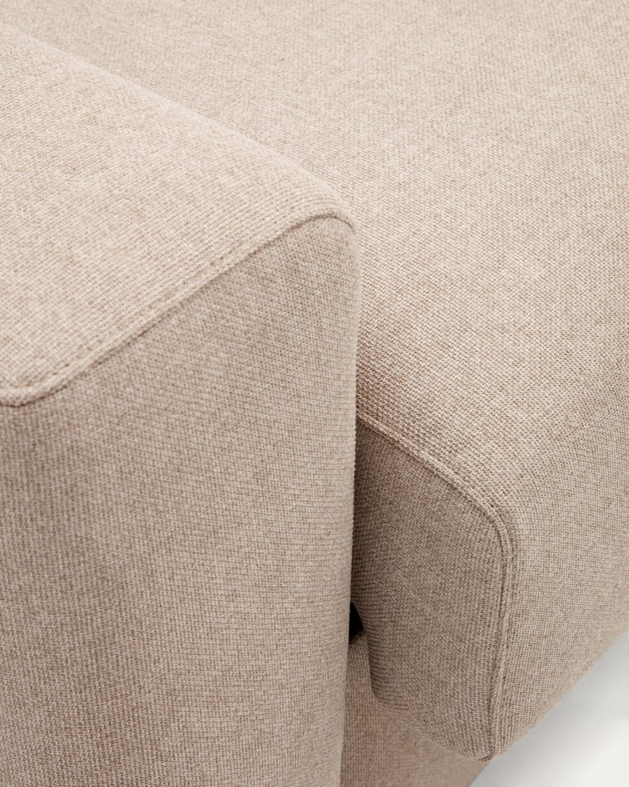 3-Sitzer-Bettsofa Anley in Beige mit Beinen aus massivem Buchenholz, 224 cm, FSC Mix Credit